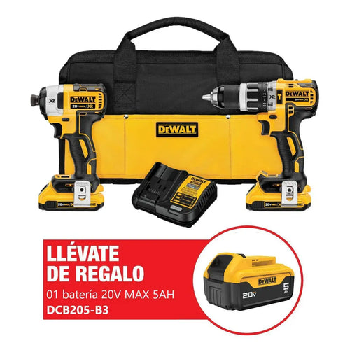 2 Kit DeWalt Brushless 2-en-1 + 2 BATERÍA GIGANTE DE REGALO 🔥